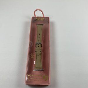 Sarina Brown Leather 38/40mm Watch Band For Apple Watch Series 1 Through 5 S6216